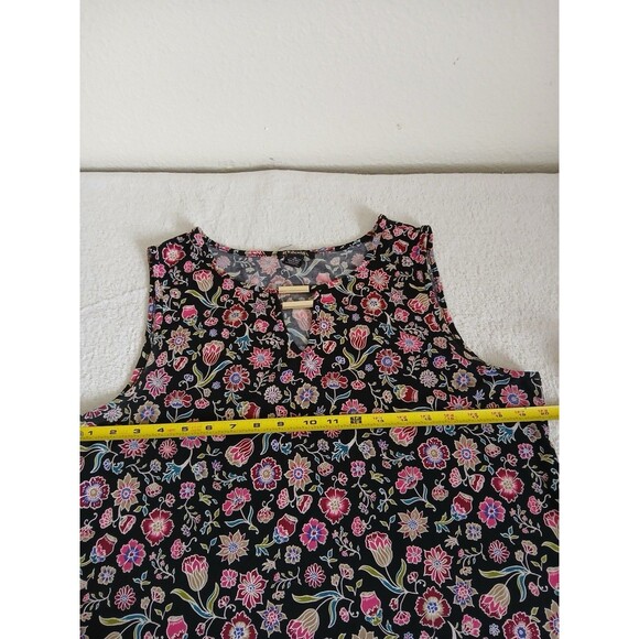 BYdesign Women's Multicolor Floral Print Pullover Blouse Size XL - Picture 9 of 11